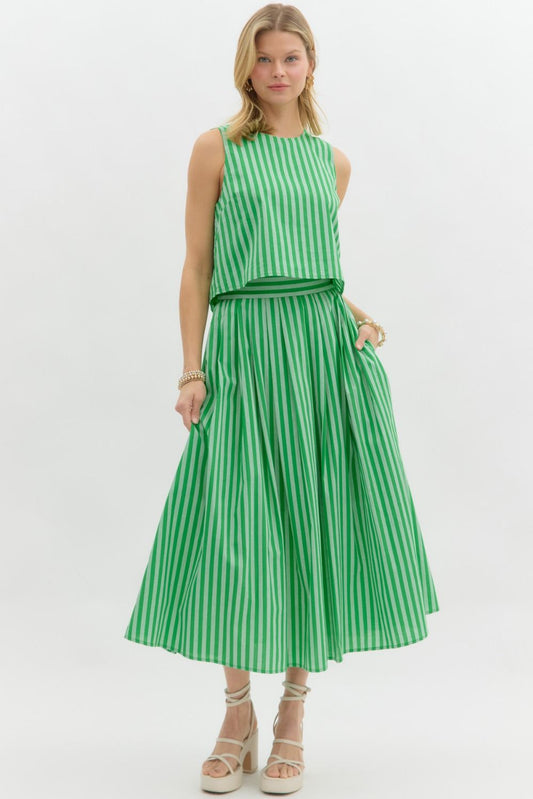 Green Stripe Set