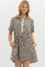 Leopard Print Mini Dress
