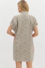 Red Leopard Mini Dress