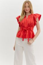 Flutter Sleeve Top