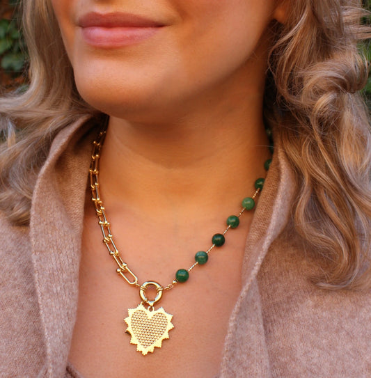 AC Green Heart Necklace