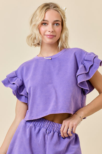 Washed Purple Top