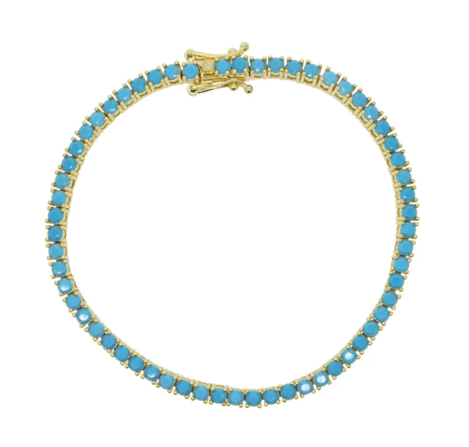 AC turquoise tennis bracelet