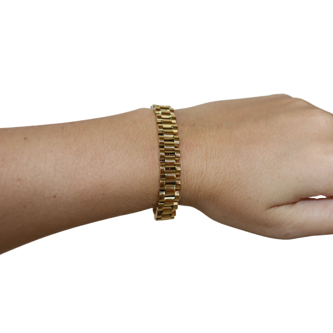 AC gold watch band bracelet